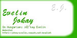 evelin jokay business card